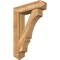 Ekena Millwork Balboa Arts and Crafts Rough Sawn Bracket w/ Offset Brace, Western Red Cedar, 8"W x 32"D x 44"H BKT0806X32X44BOA03RWR - alternate 1